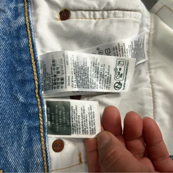 Levi’s 501 150 anniv high rise women’s denim  patch heart size 16W button fly - Picture 14 of 16